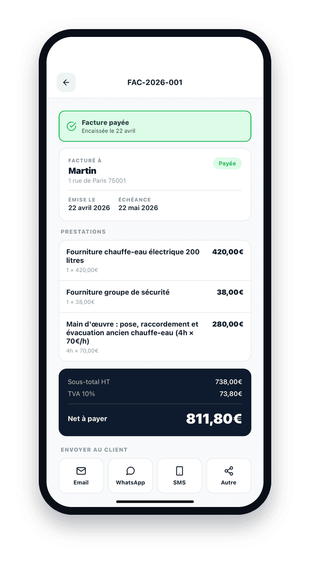 Facture & paiement